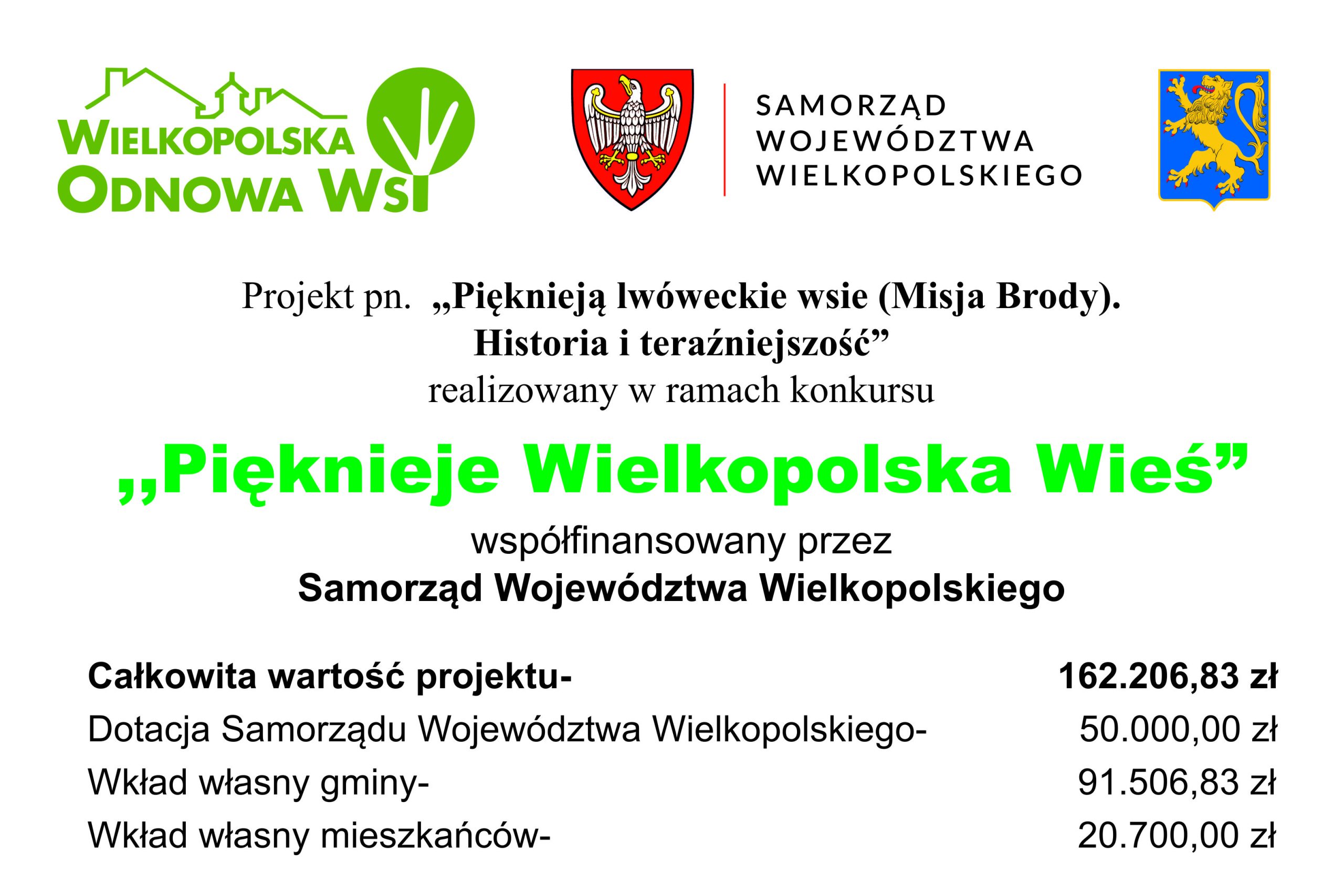 Grafika z informacją o projekcie "Pięknieją lwóweckie wsie (Misja Brody). Historia i teraźniejszość".