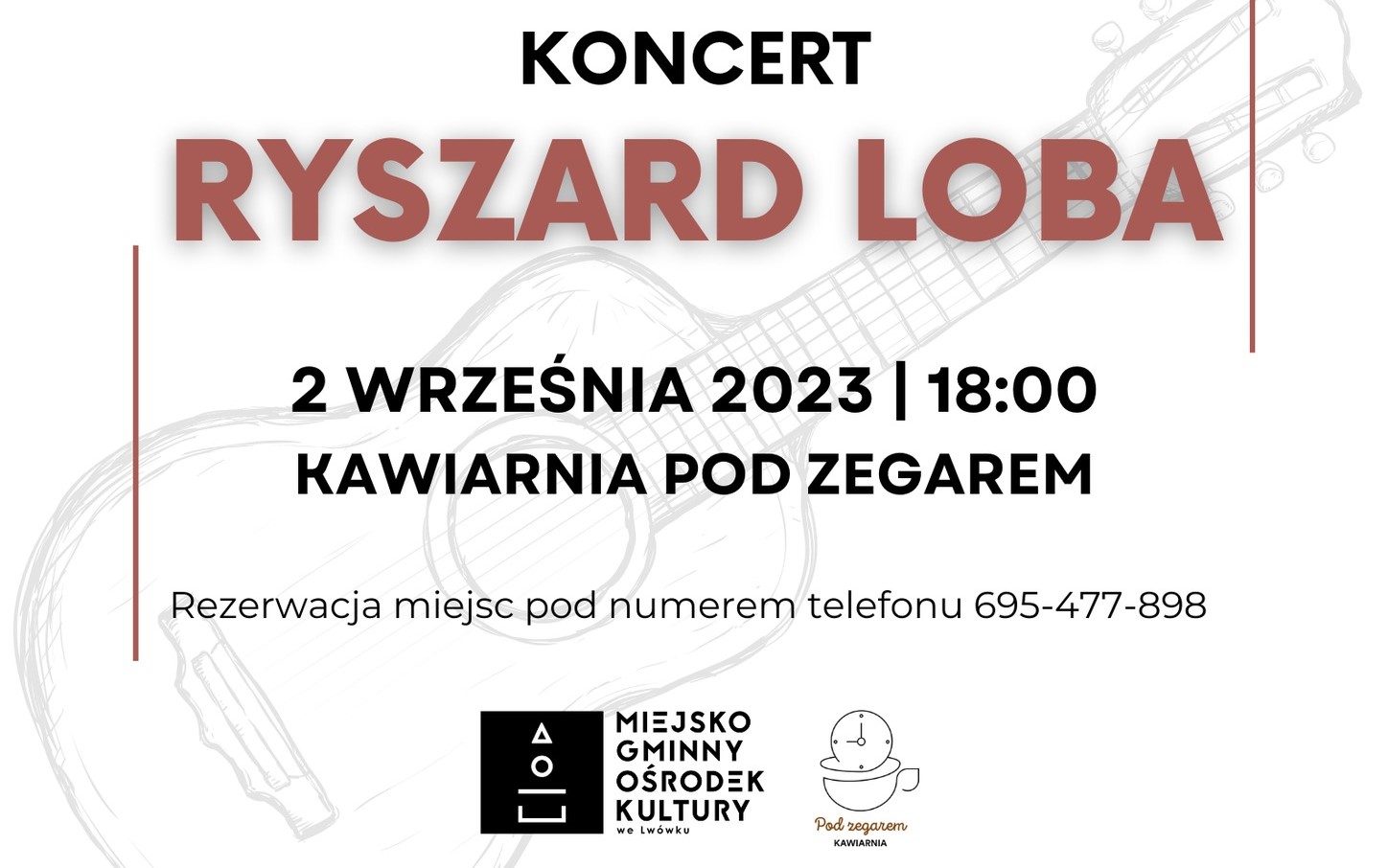 koncert Ryszarda Loby plakat skrócony