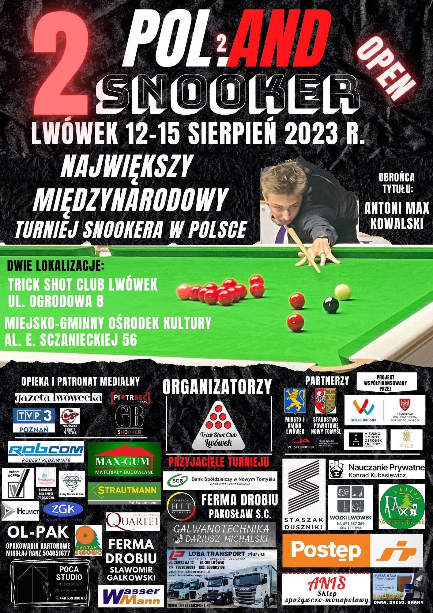 Plakat Pol.And Snooker 2023