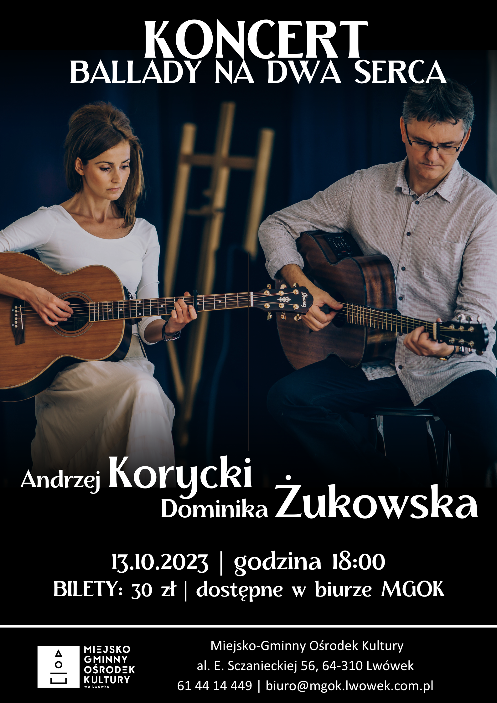 Korycki Żukowska koncert plakat